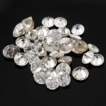 Selection of brilliant cut diamonds, weighing 3ct.