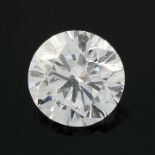 A brilliant-cut diamond, weighing 0.31ct.