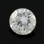 A brilliant-cut diamond, weighing 0.25ct.