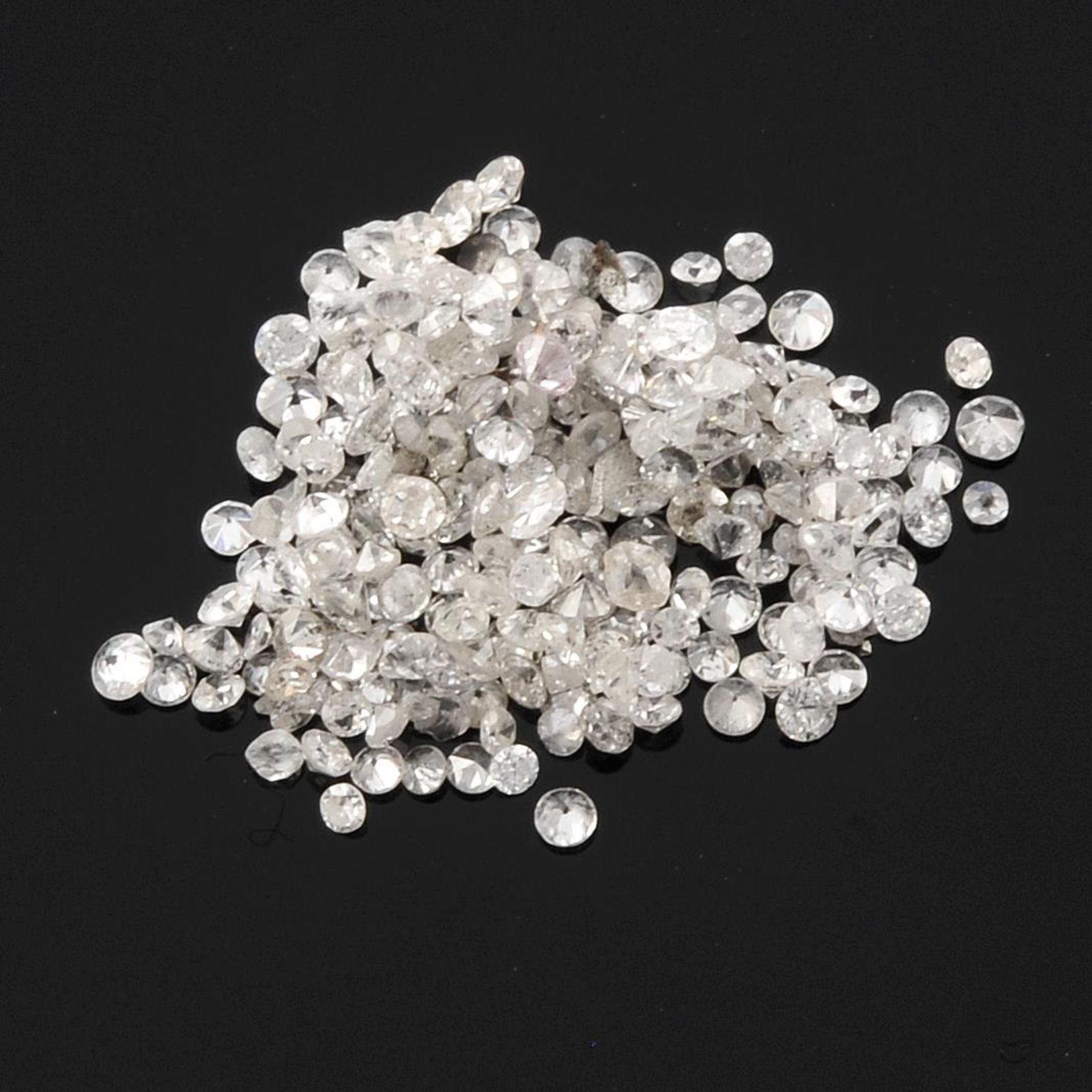 Selection of vari-shape melee diamonds, weighing 4.8ct.