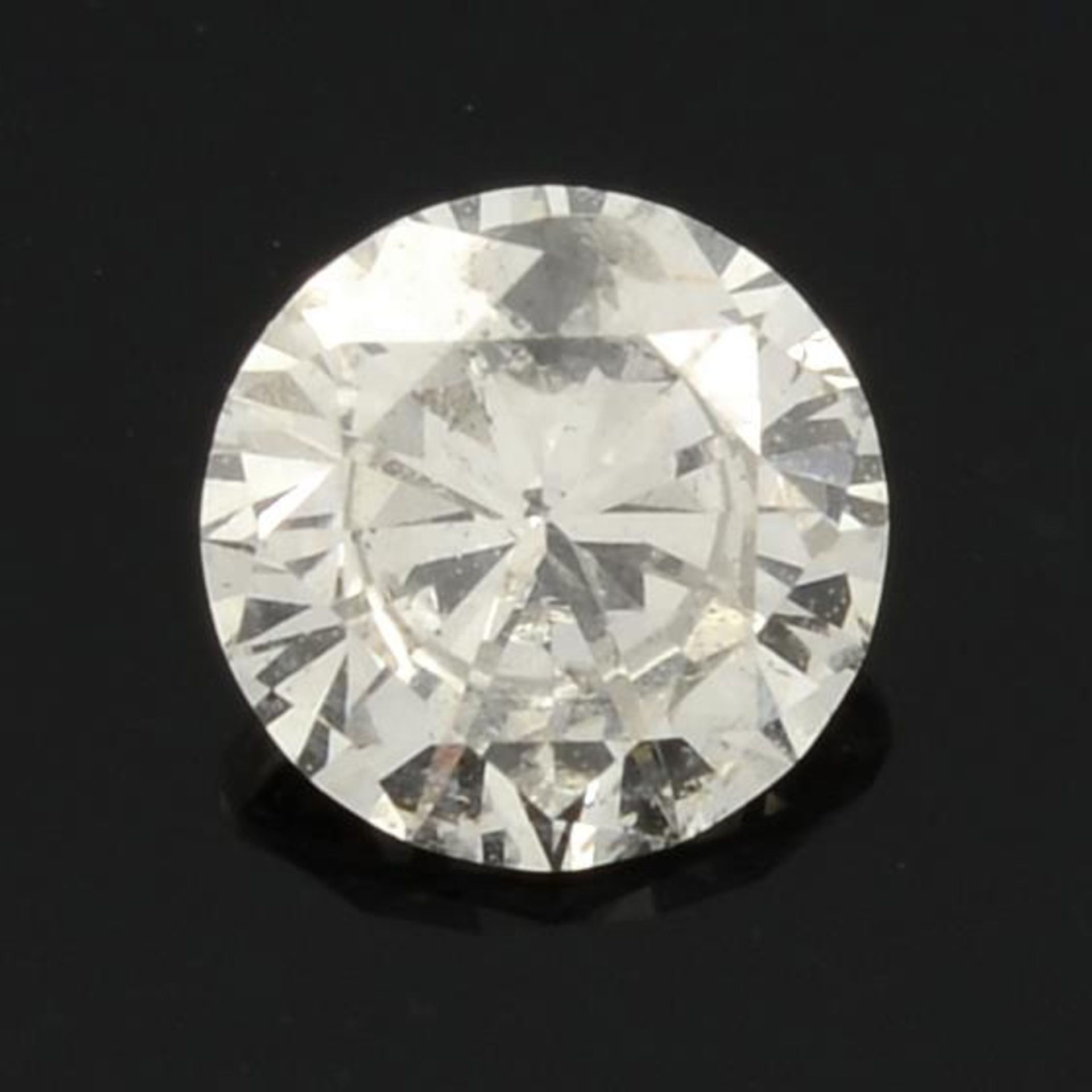 A brilliant cut diamond.
