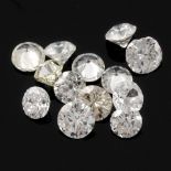 Selection of brilliant cut diamonds, weighing 4.32ct.