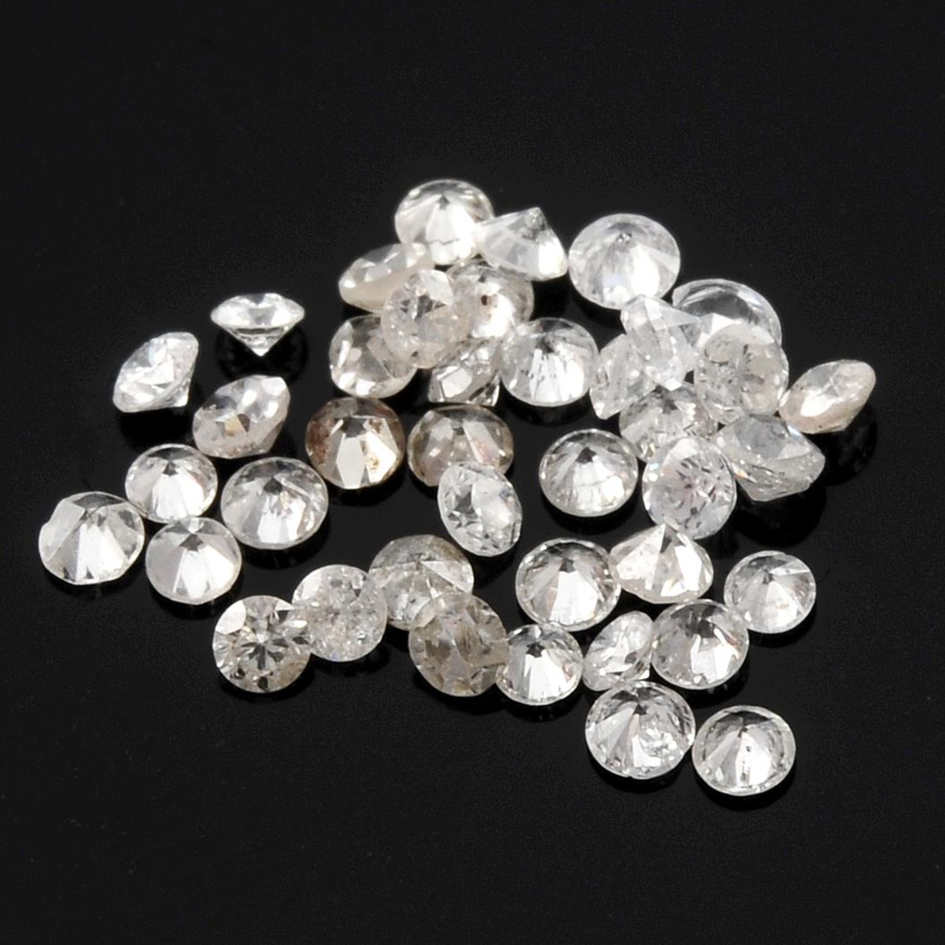 Selection of brilliant cut diamonds, weighing 4.02ct.