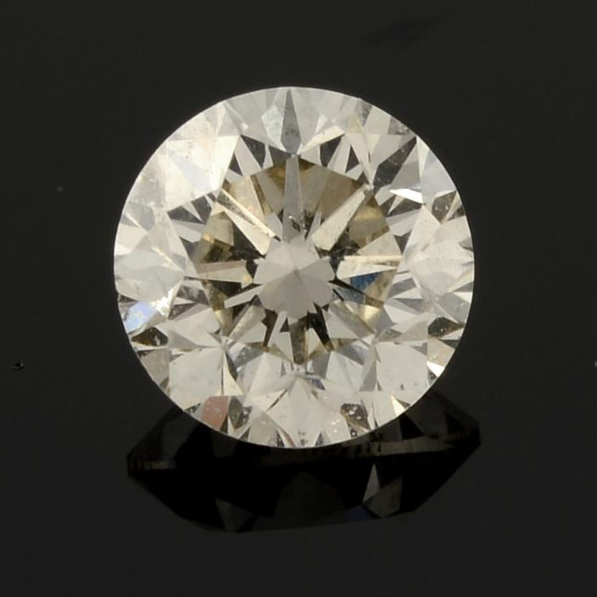 A brilliant cut diamond.