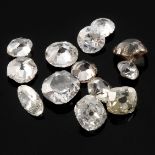 Selection of old cut diamonds, weighing 8.04ct.