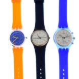 A group of ten assorted watches, to include six examples by Swatch.