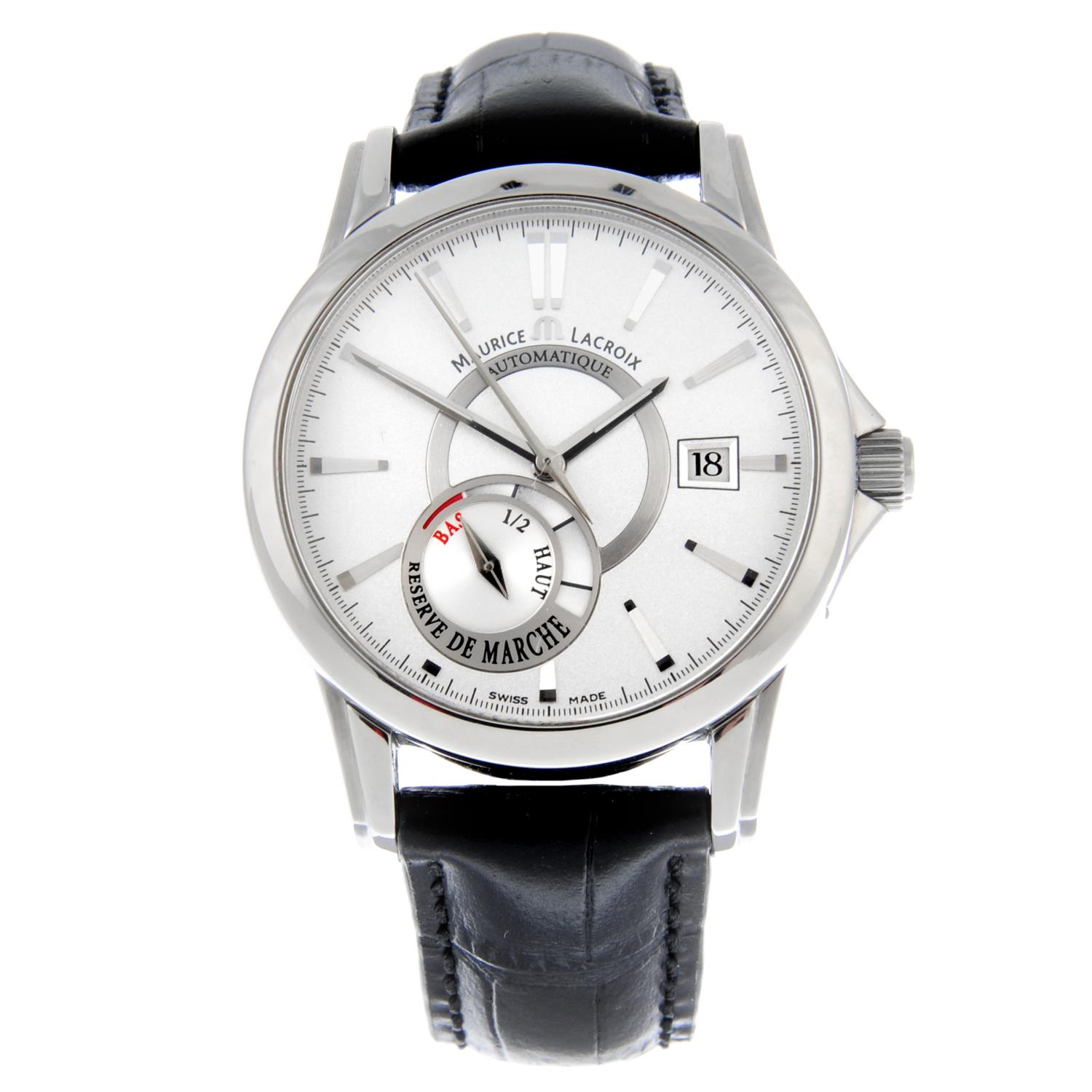 MAURICE LACROIX - a gentleman's Pontos De Marche wrist watch.