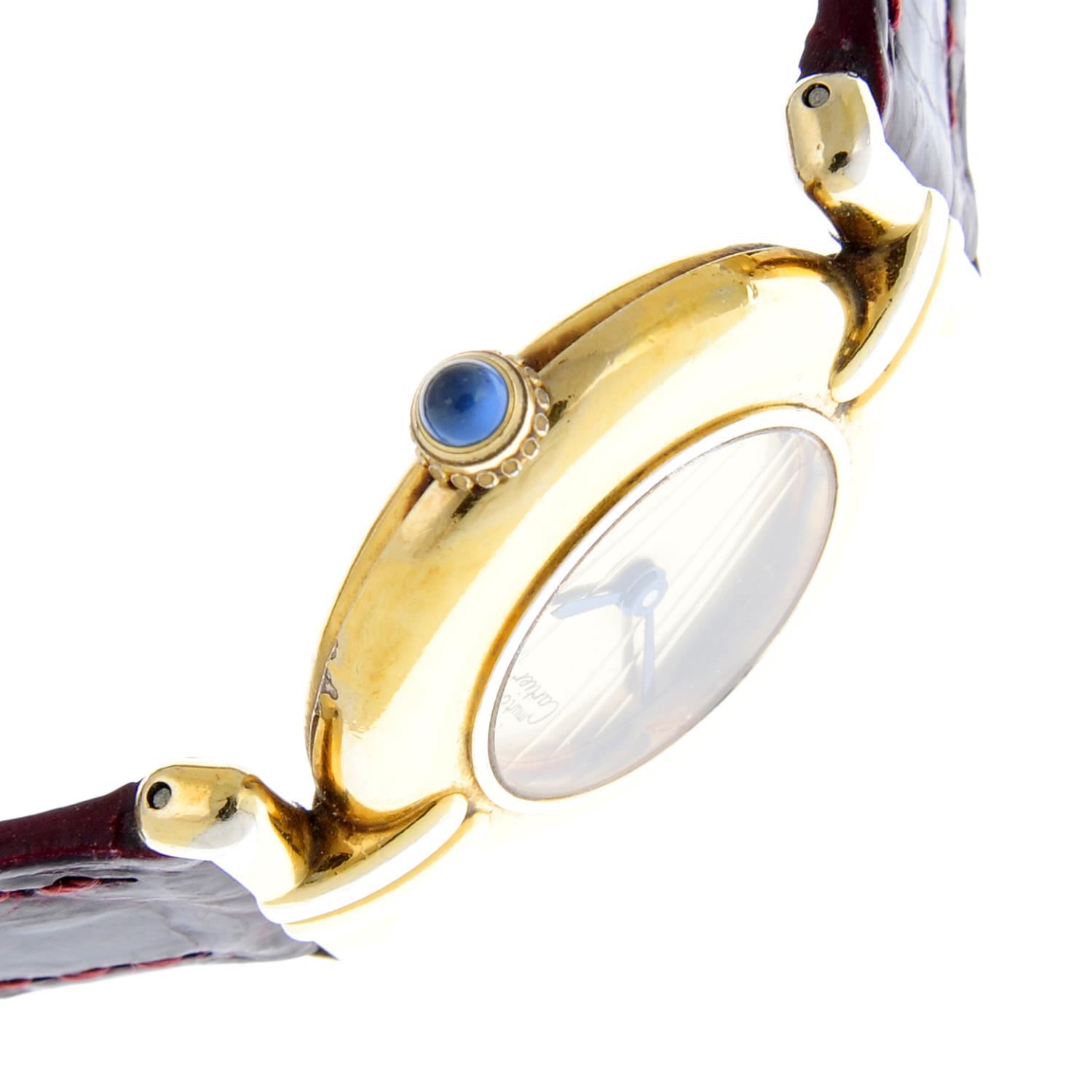 CARTIER - a lady's Must de Cartier Vendôme wrist watch. - Image 4 of 5