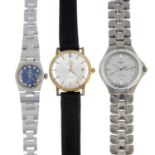 A group of five assorted Tissot watches.