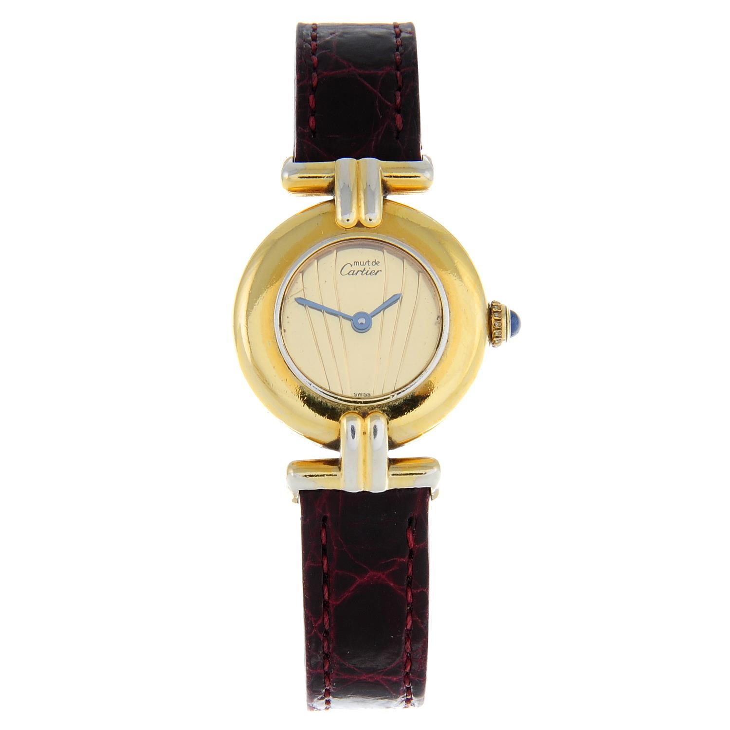 CARTIER - a lady's Must de Cartier Vendôme wrist watch.