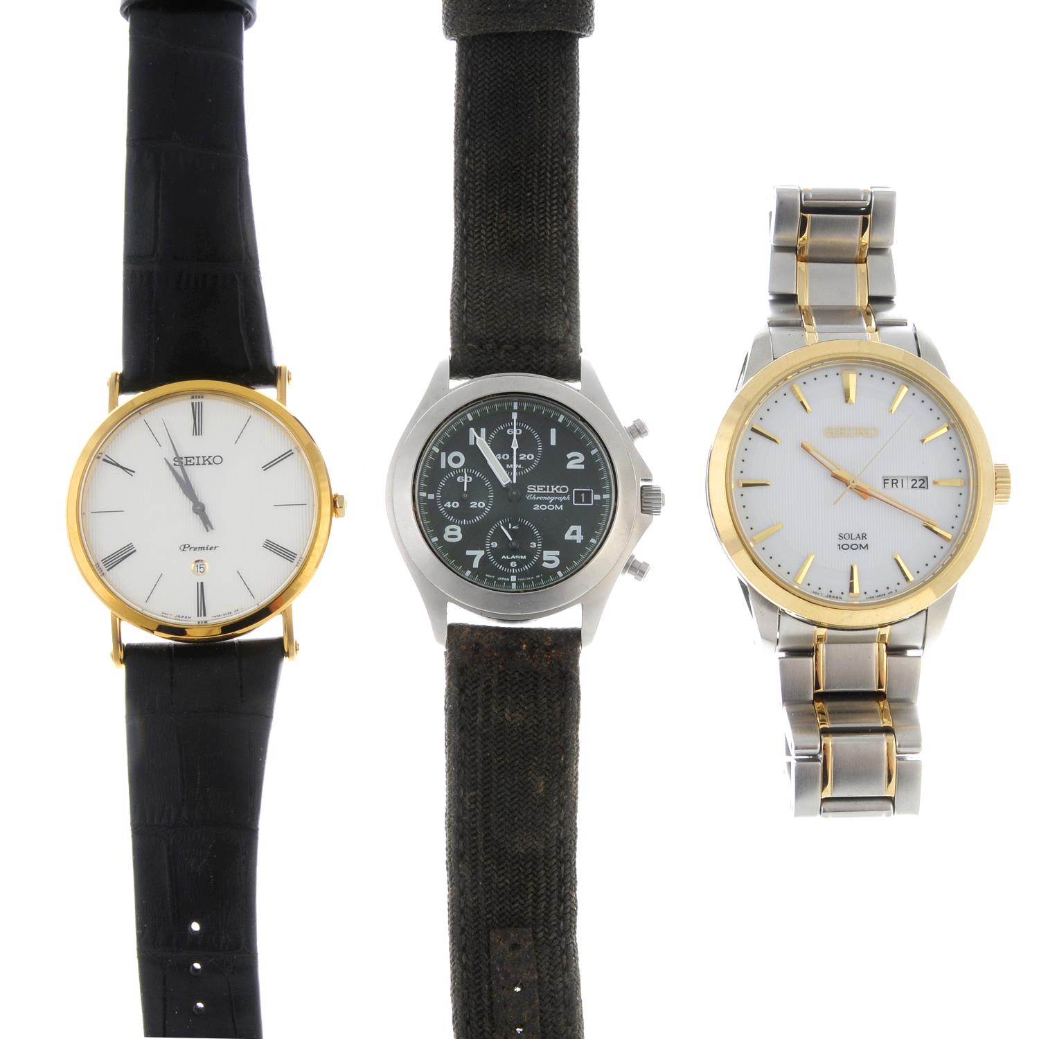 A group of twenty assorted Seiko watches.