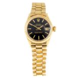 ROLEX - a lady's Oyster Perpetual Datejust bracelet watch.