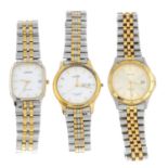 A group of five assorted watches, to include examples by Lorus and Accurist.