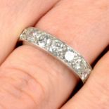 A brilliant-cut diamond full eternity ring.