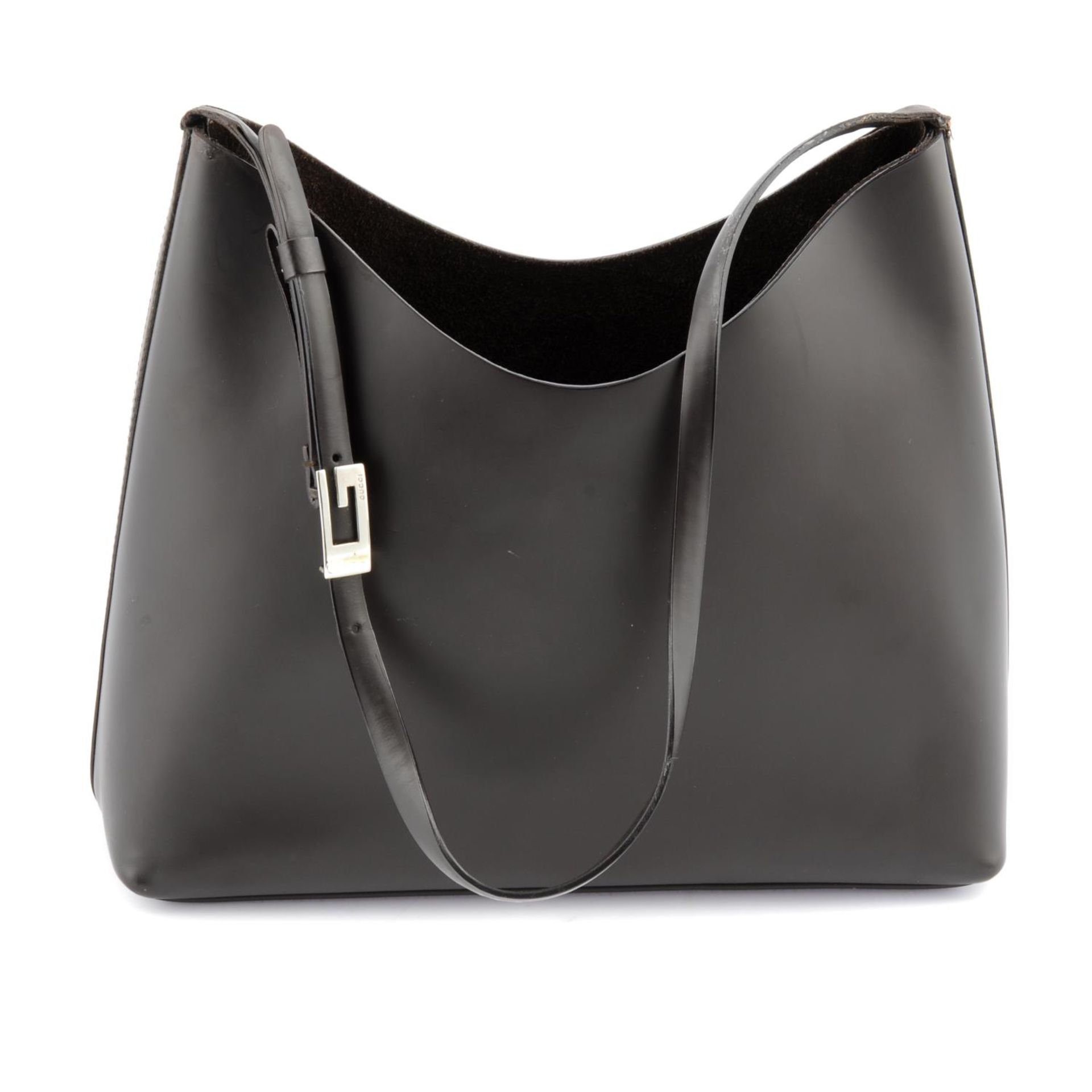 GUCCI - a brown leather handbag. - Image 2 of 5