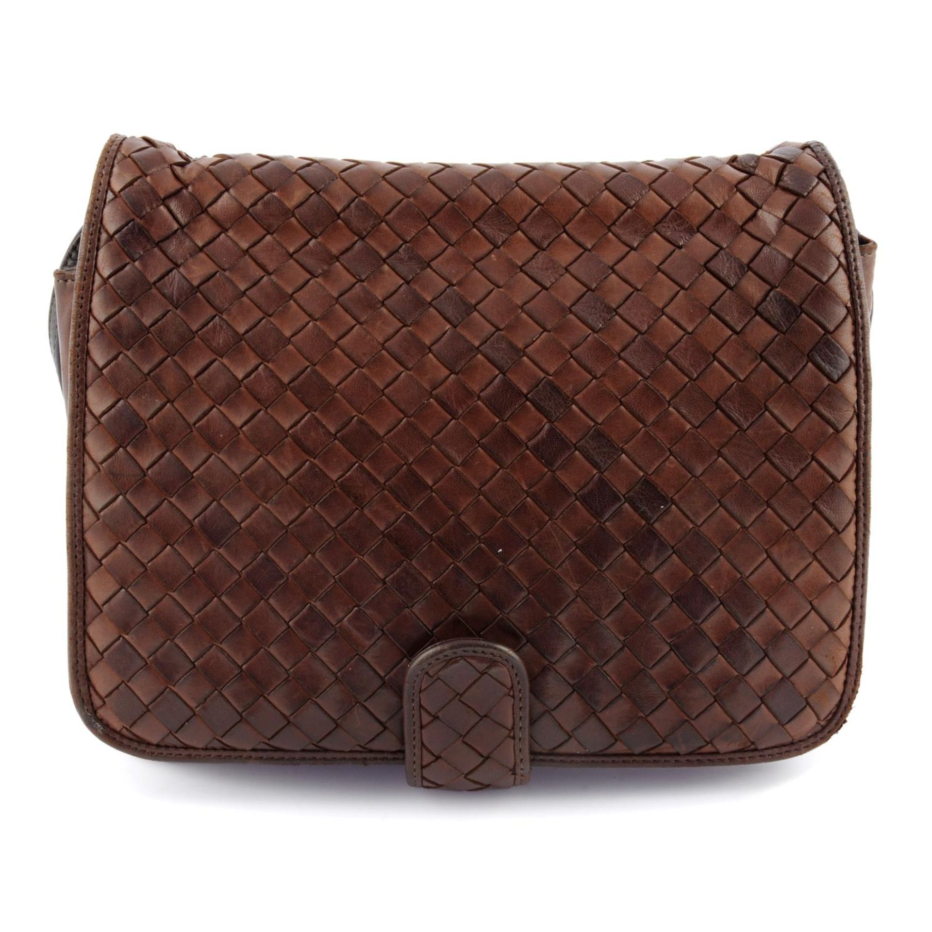 BOTTEGA VENETA - a brown Intrecciato handbag.