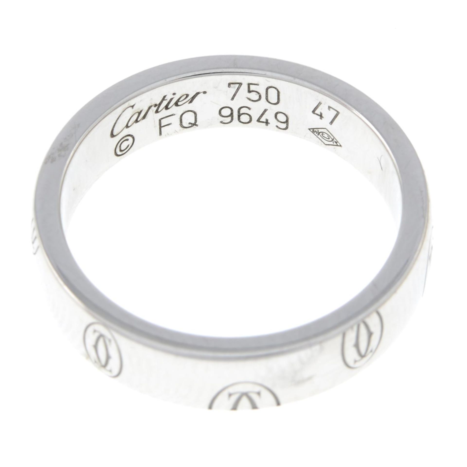 CARTIER - A 'Logo de Cartier' band ring.Stamped 750. - Image 2 of 2