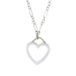 TIFFANY & CO. - A heart pendant, on chain.Stamped 750.