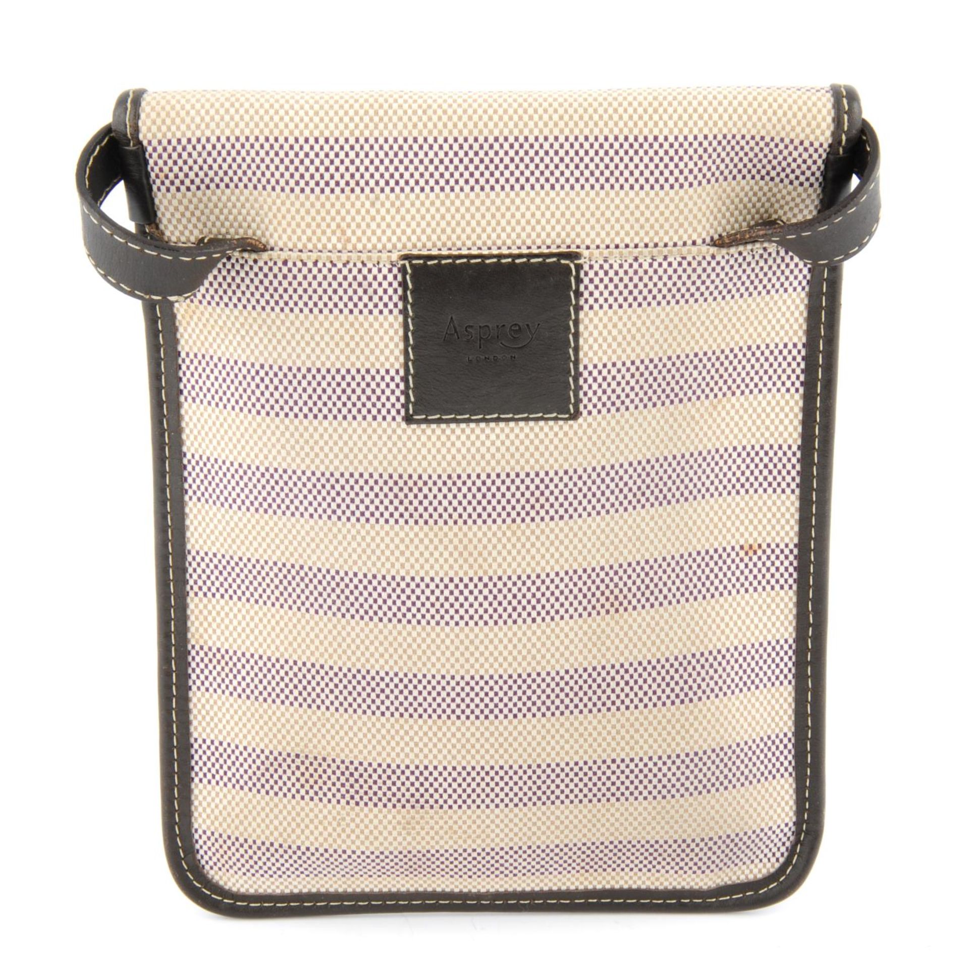 ASPREY - a canvas crossbody handbag. - Bild 2 aus 3