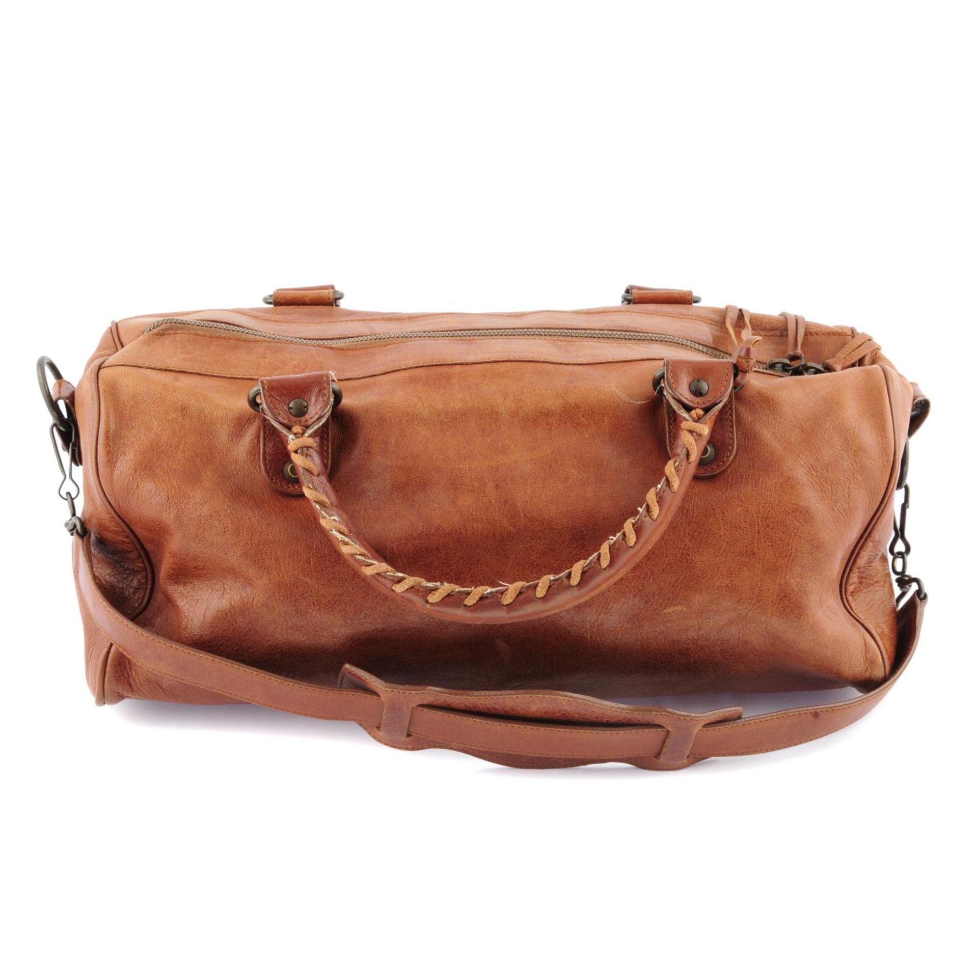 BALENCIAGA - a brown leather Twiggy handbag. - Image 2 of 6