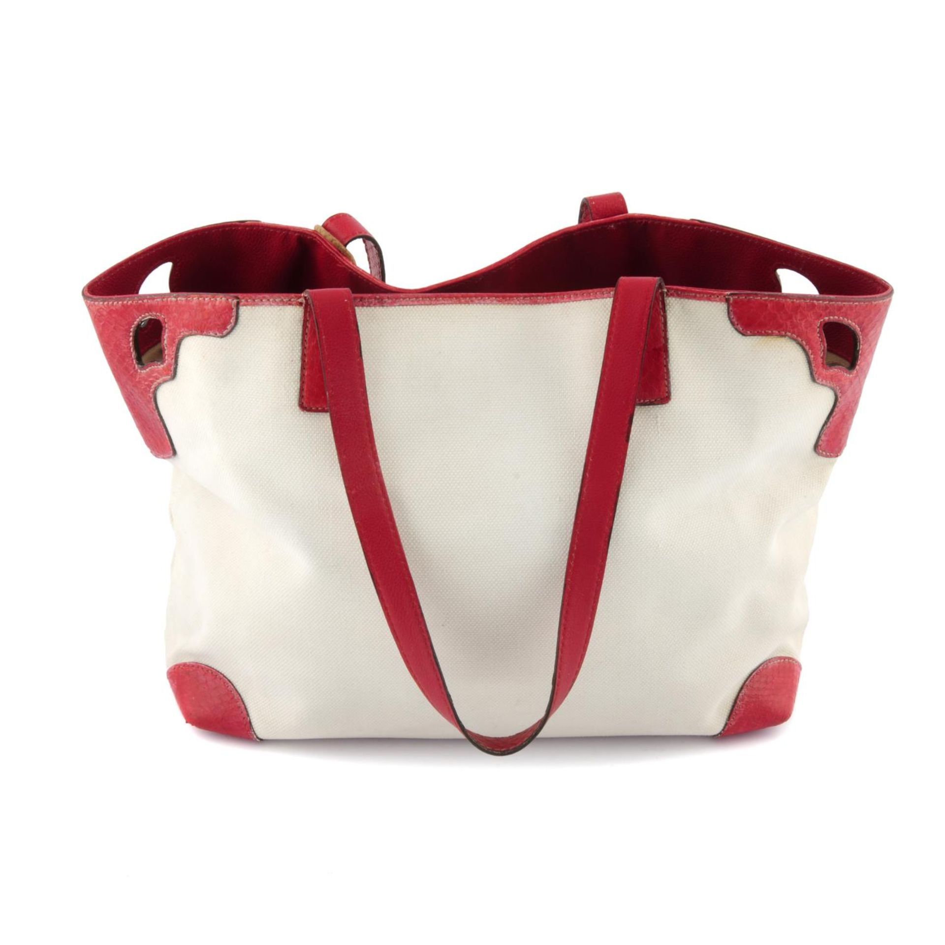 CARTIER - a white and red Marcello de Cartier handbag. - Image 2 of 4