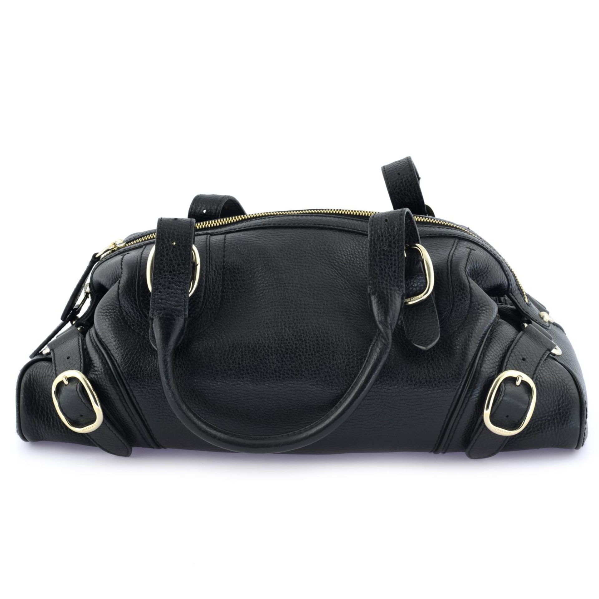 BURBERRY - a black leather handbag. - Image 2 of 7