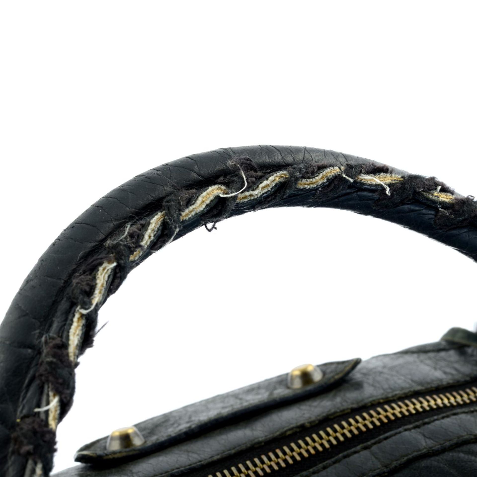 BALENCIAGA - a black leather Twiggy handbag. - Image 6 of 6