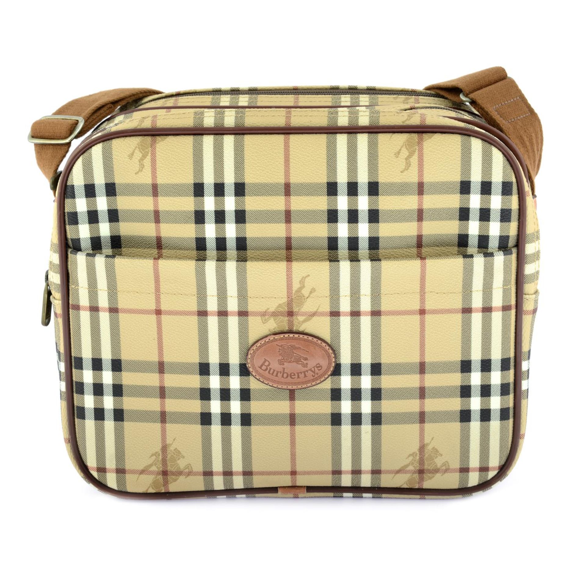 BURBERRY - a Haymarket Check handbag.