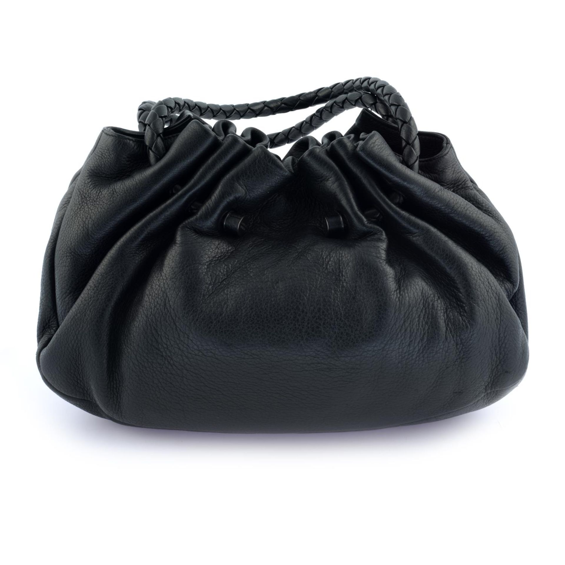 BOTTEGA VENETA - a black leather handbag. - Image 2 of 5