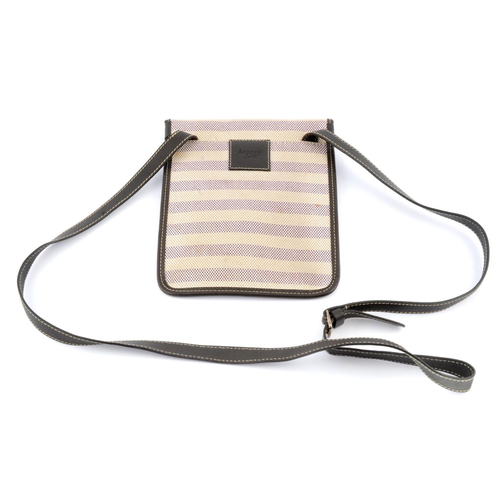 ASPREY - a canvas crossbody handbag. - Bild 3 aus 3