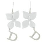 CHRISTIAN DIOR - a pair of earrings.