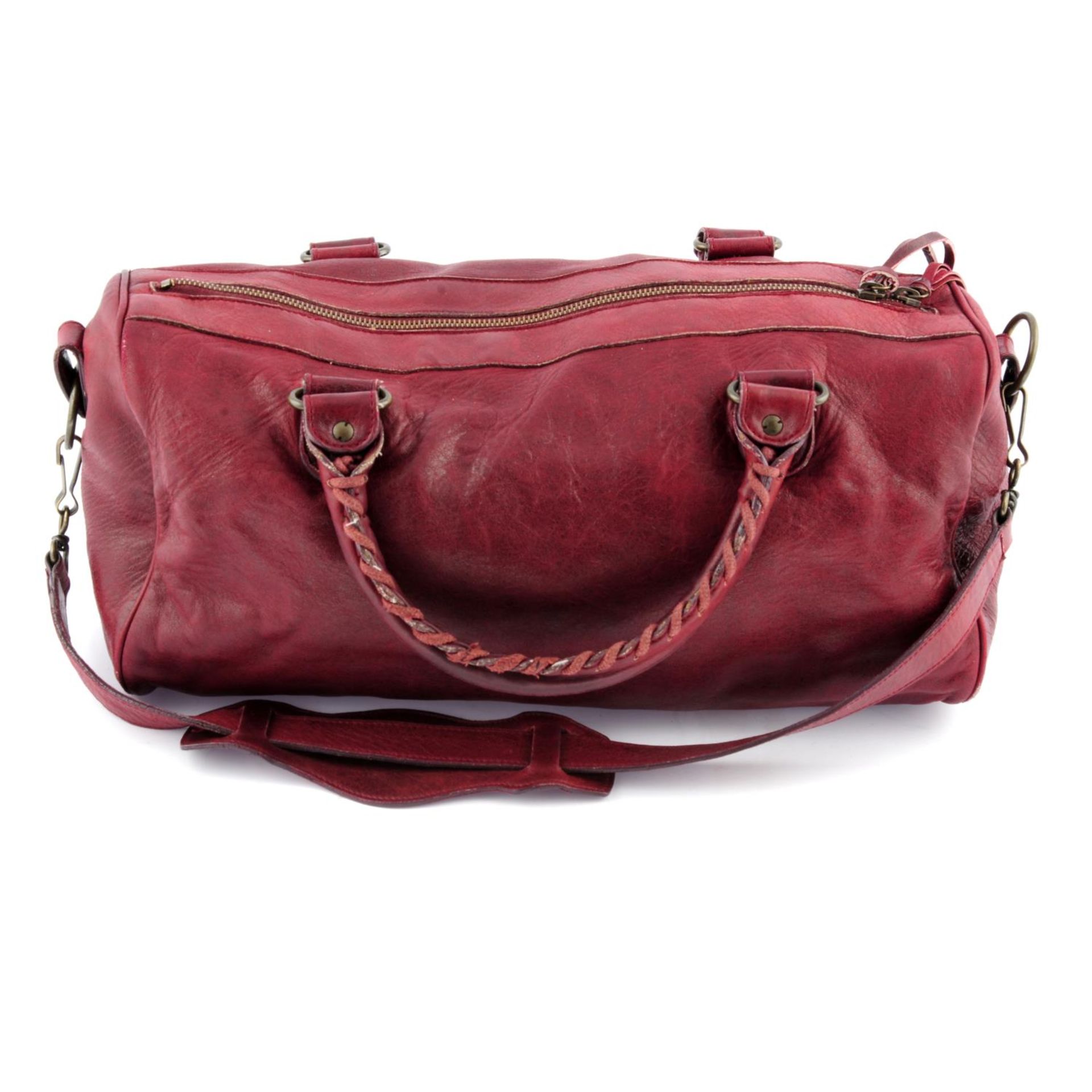 BALENCIAGA - a distressed leather Twiggy handbag. - Image 2 of 5