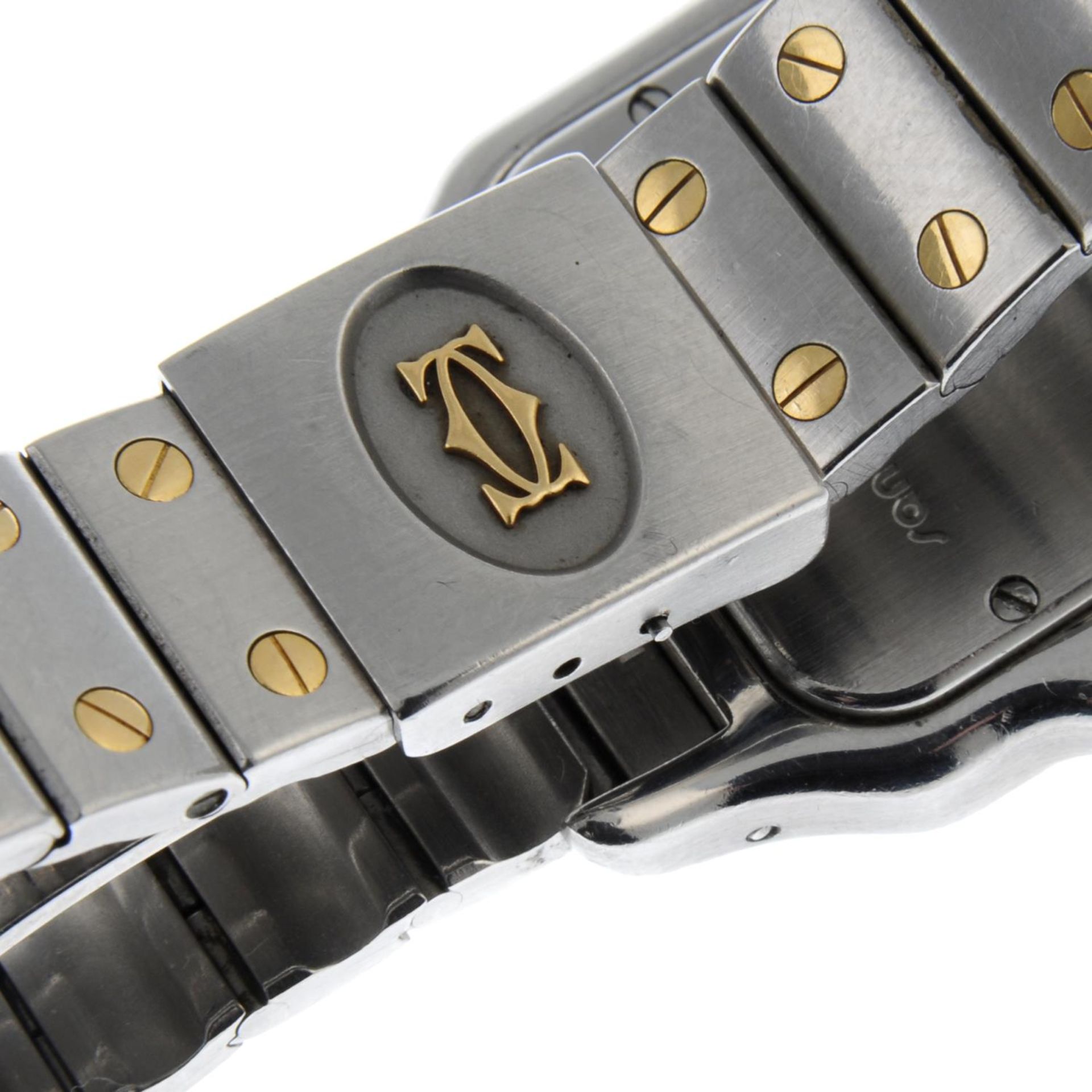 CARTIER - a Santos bracelet watch. - Image 3 of 4