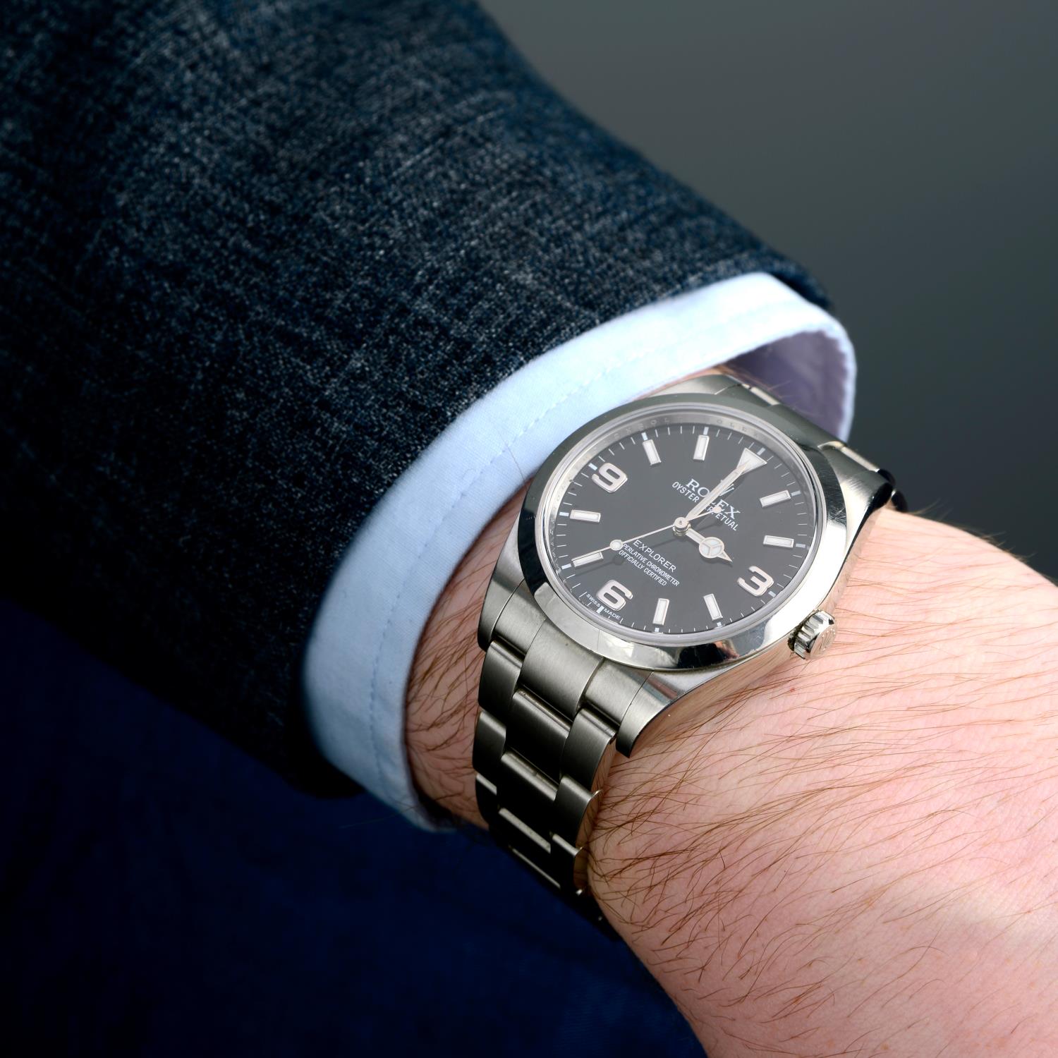 ROLEX - an Oyster Perpetual Explorer bracelet watch. - Image 3 of 6