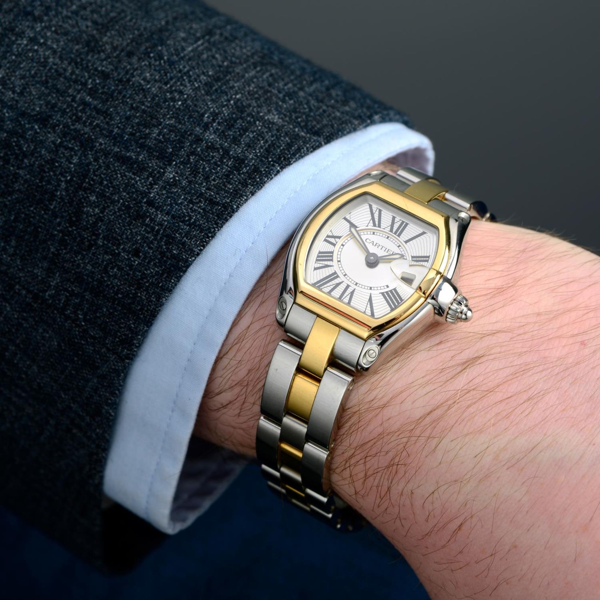 CARTIER - a Roadster bracelet watch. - Image 3 of 5