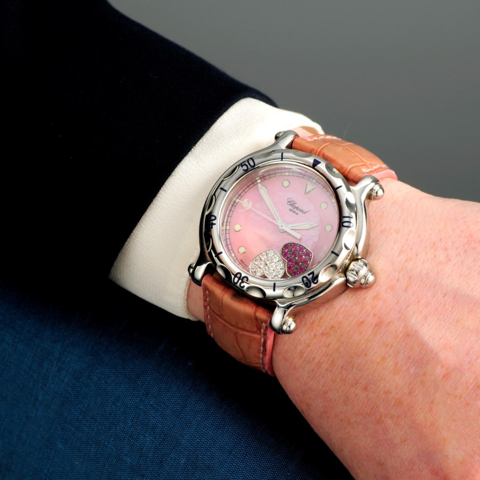 CHOPARD - a Happy Sport wrist watch. - Image 3 of 5