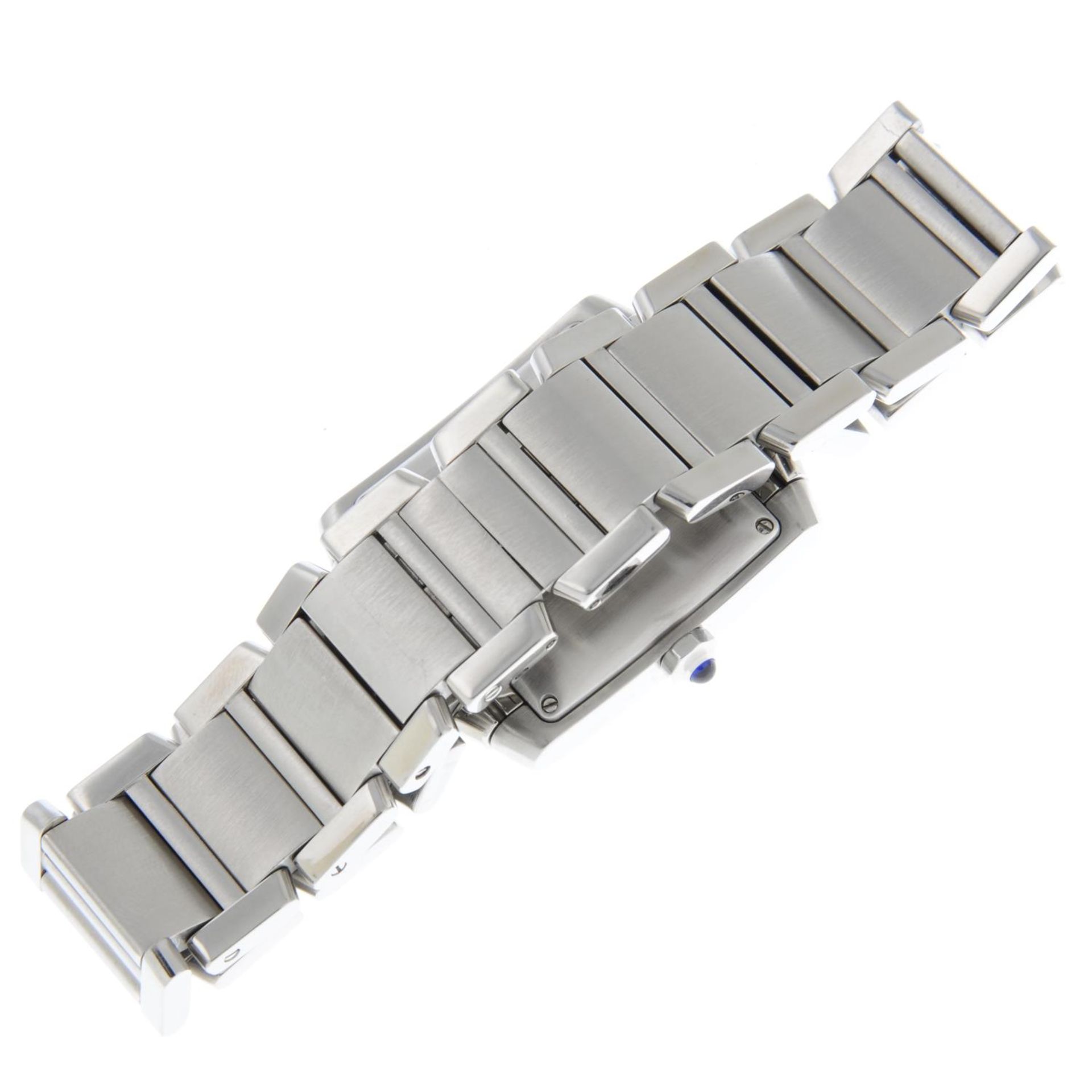 CARTIER - a Tank Francaise bracelet watch. - Image 2 of 5