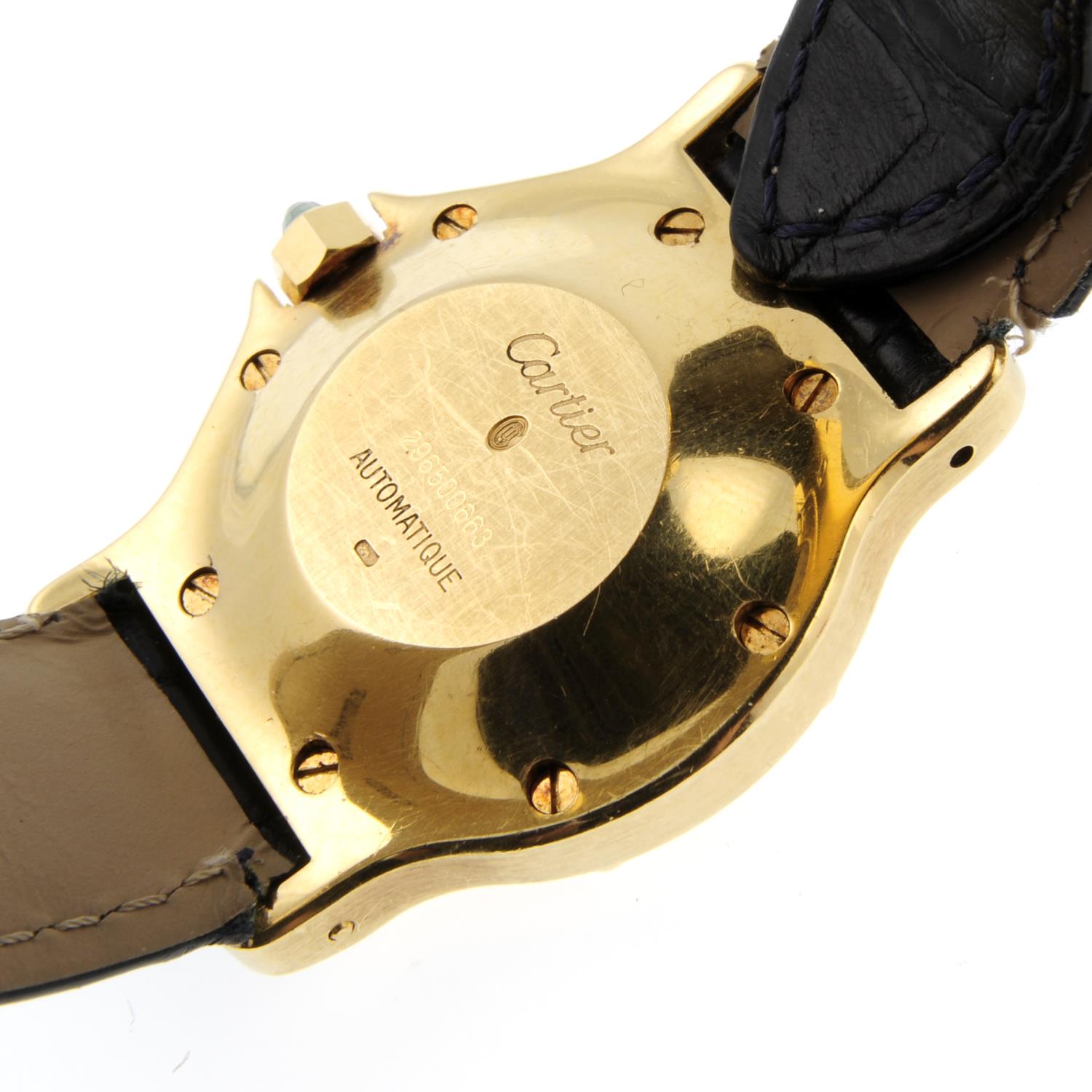 CARTIER - a Santos Octagon wrist watch. - Image 4 of 5