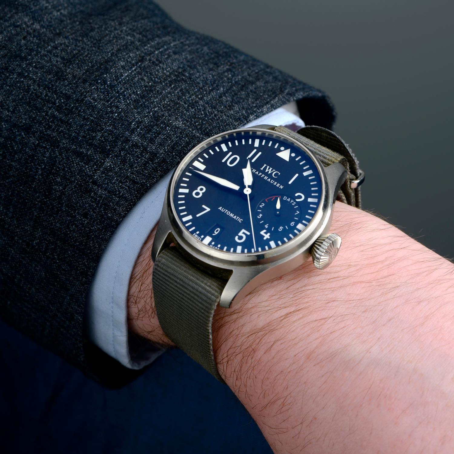 IWC - a Big Pilot 7 Day wrist watch. - Image 3 of 5