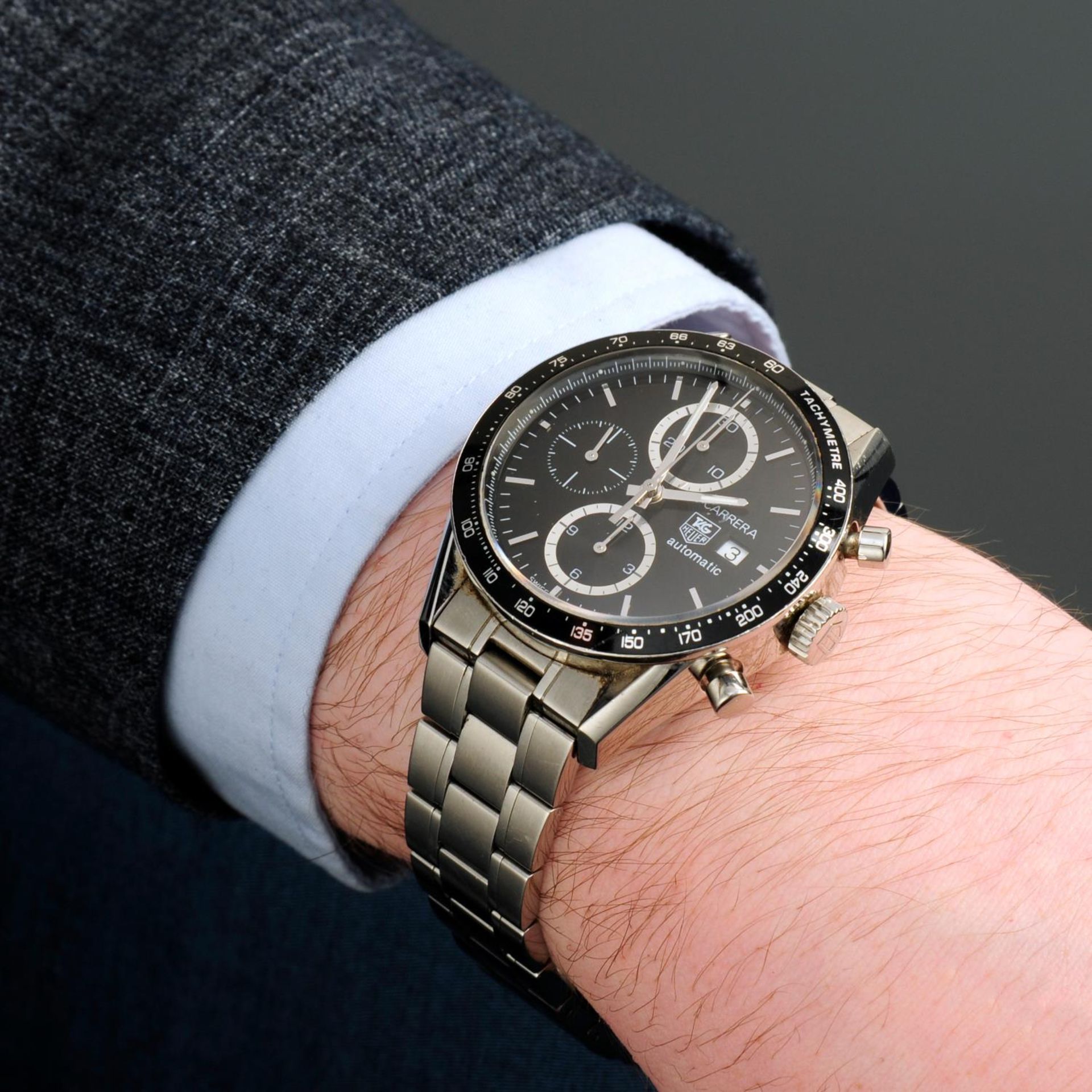 TAG HEUER - a Carrera chronograph bracelet watch. - Image 3 of 6