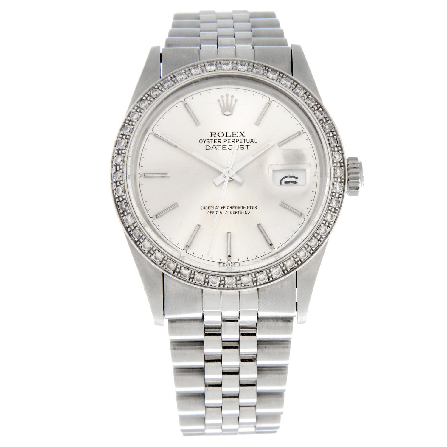 ROLEX - an Oyster Perpetual Datejust bracelet watch.