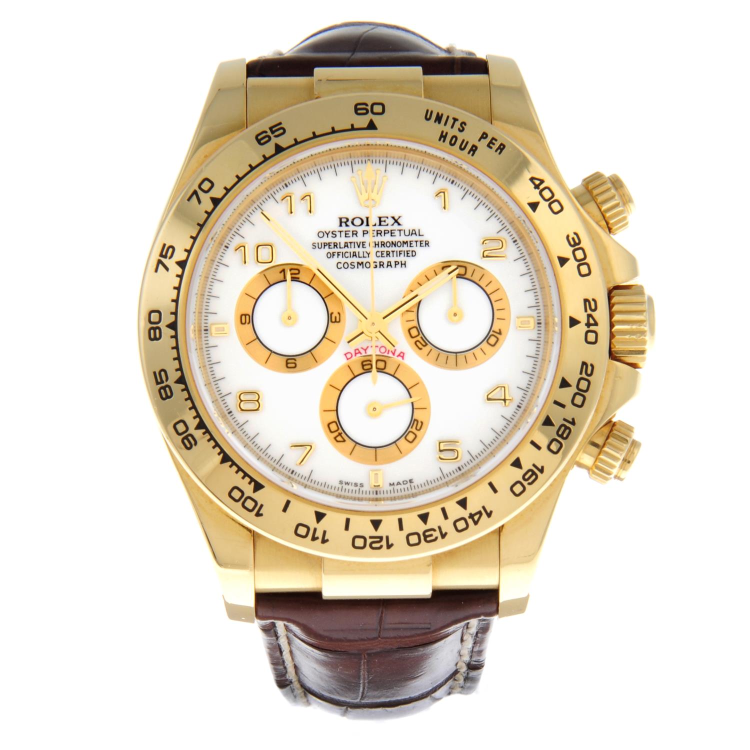 ROLEX - an Oyster Perpetual Cosmograph Daytona chronograph wrist watch.