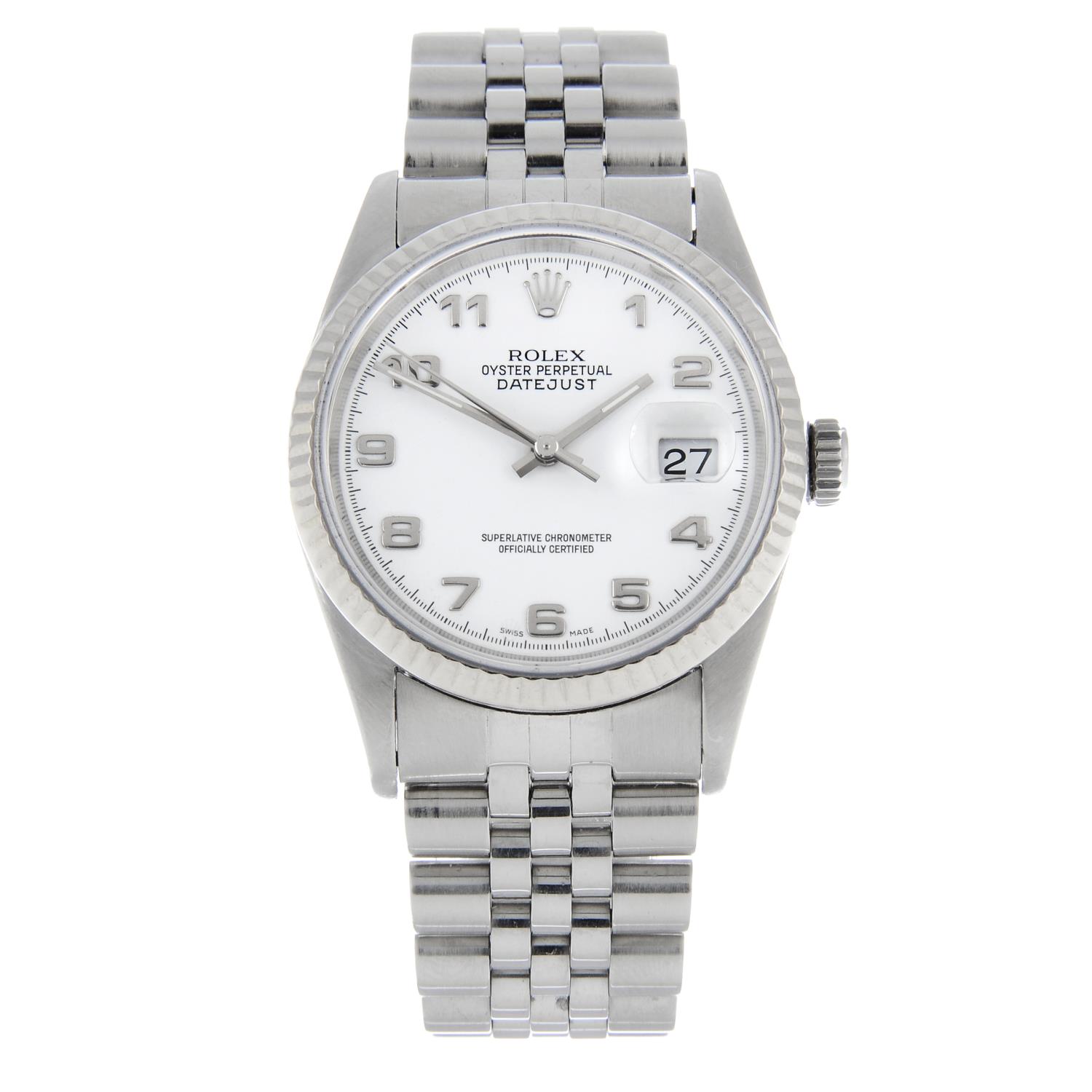 ROLEX - an Oyster Perpetual Datejust bracelet watch.