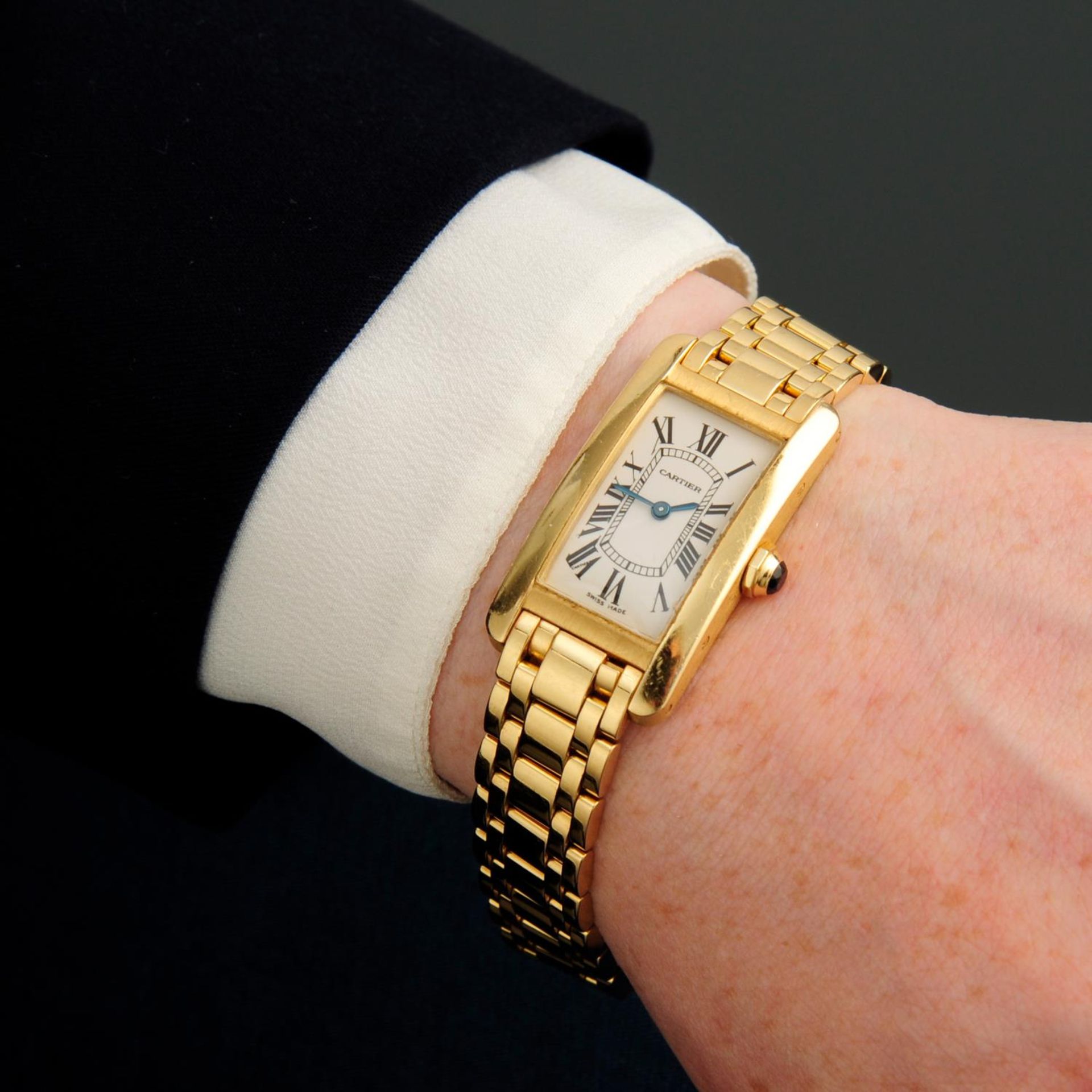 CARTIER - a Tank Americaine bracelet watch. - Bild 3 aus 5