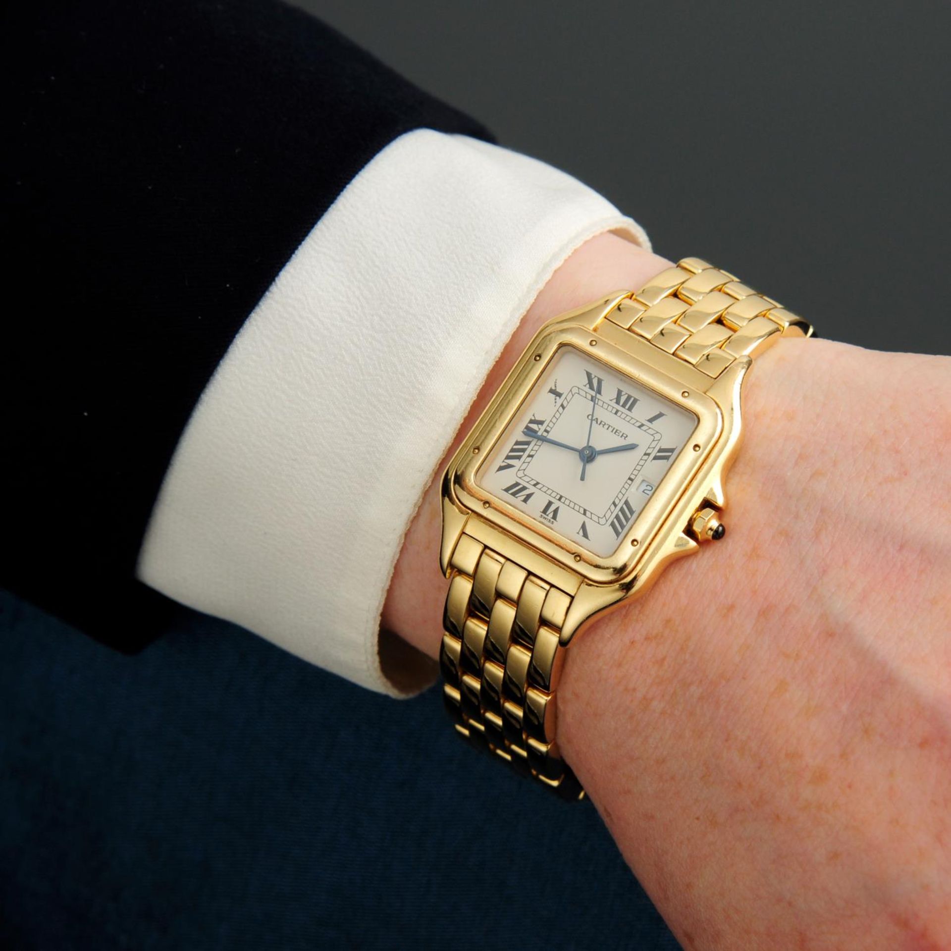 CARTIER - a Pathere bracelet watch. - Image 3 of 5