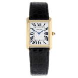 CARTIER - a Tank Solo wrist watch.