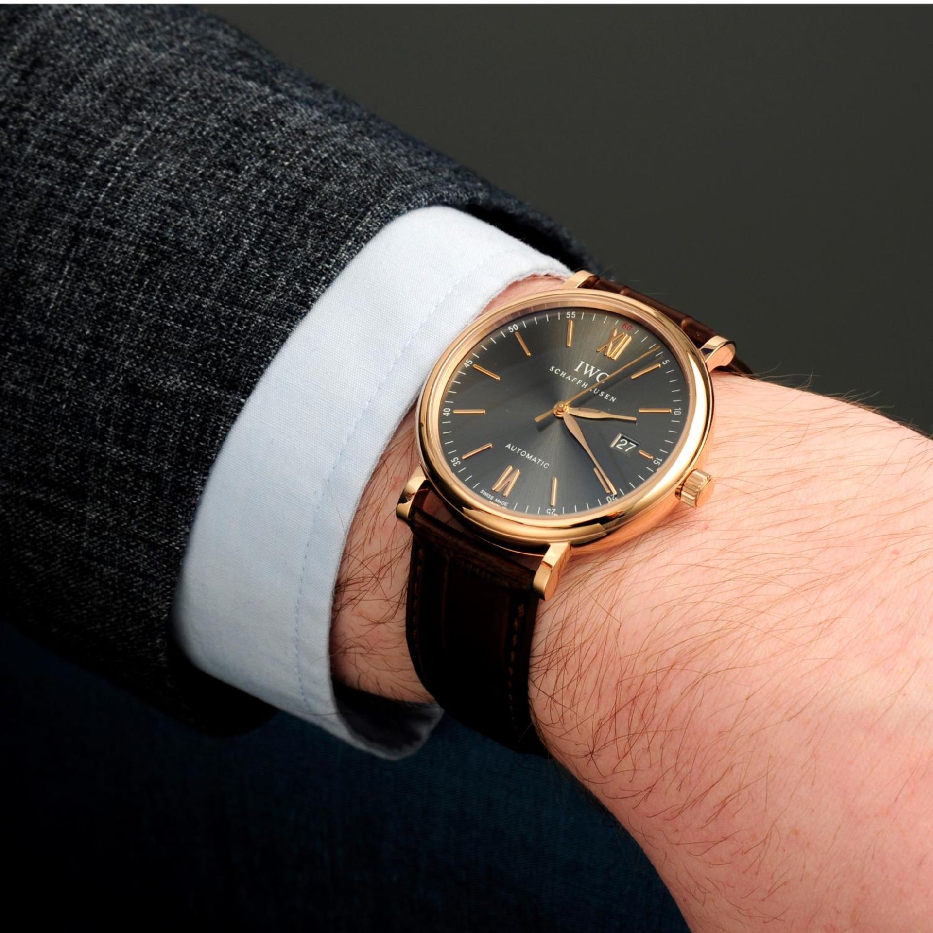 IWC - a Portofino wrist watch. - Image 3 of 6