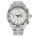 TAG HEUER - an Aquaracerchronograph bracelet watch.