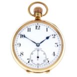 An open face pocket watch by Zenith.