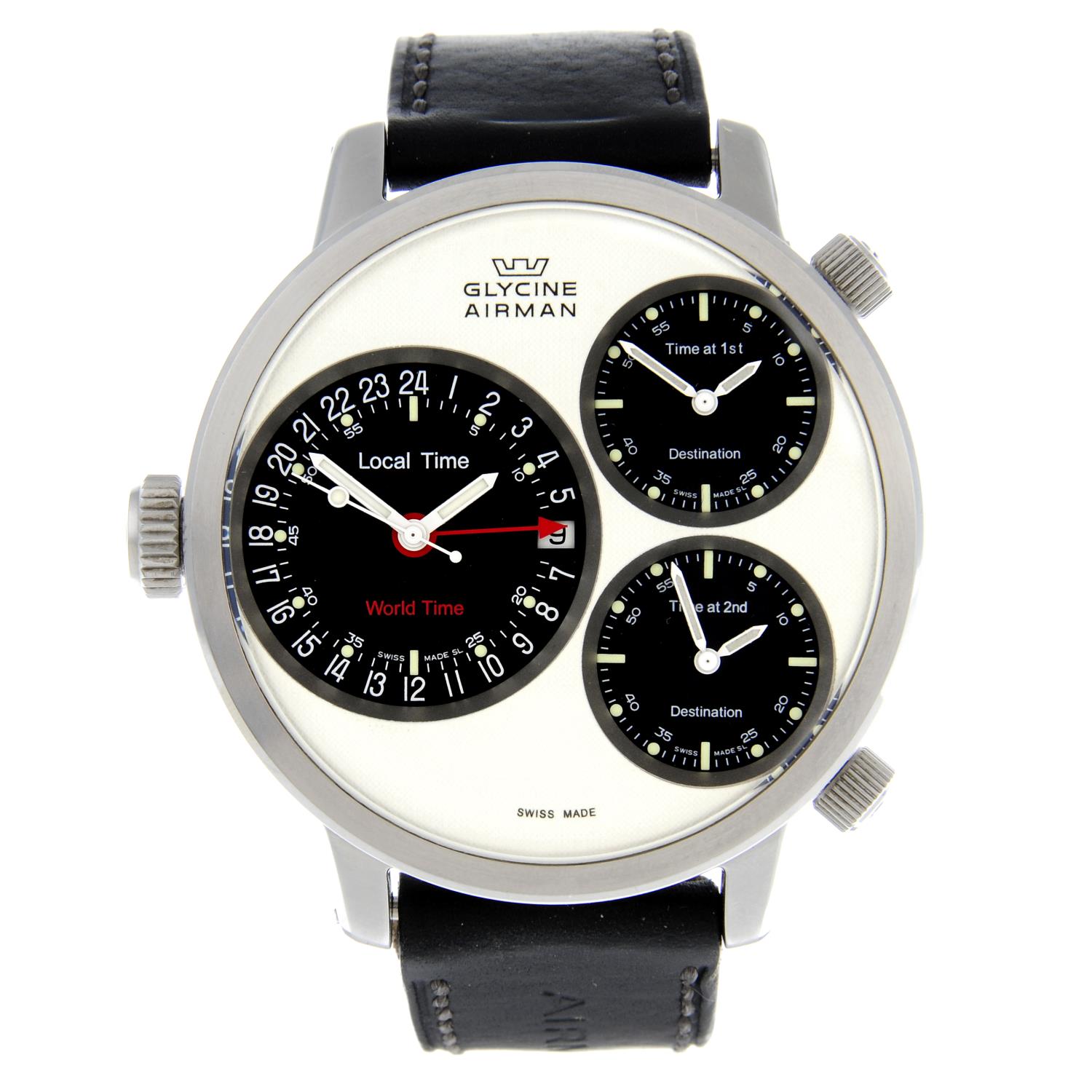 GLYCINE - an Airman7 Crosswise wristwatch.